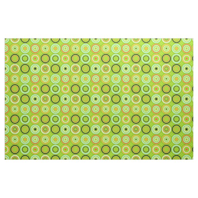Tecido Círculos Fungados Verde (Fat Quarter)