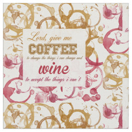 Tecido citável do vinho e do café