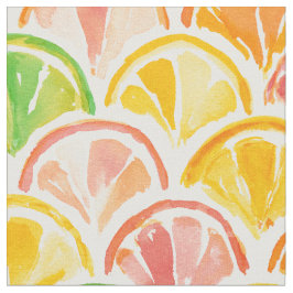 Tecido CITRUS SCALLOP Frutas coloridas