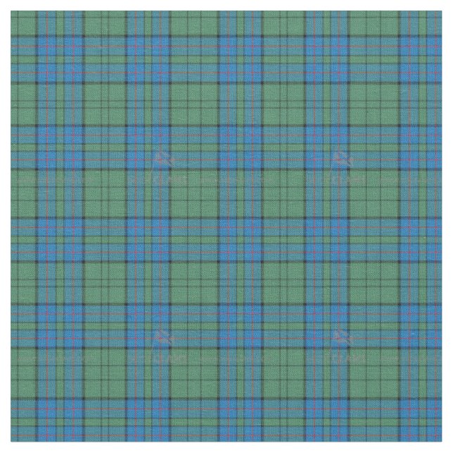 Tecido Clan Lockhart Tartan Xadrez (Detalhe)