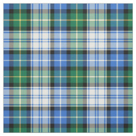 Tecido Clan MacNeil Vestir Tartan Xadrez Azul e Verde