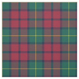 Tecido Clan McCarthy Tartan Green e Red Xadrez