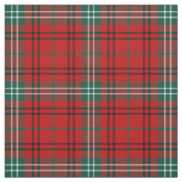 Tecido Clan Morrison Tartan Red e Xadrez Verde
