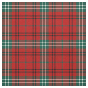 Tecido Clan Morrison Tartan Red e Xadrez Verde