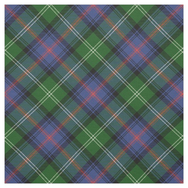 Tecido Clan Sutherland Tartan - padrão diagonal médio (Modelo)