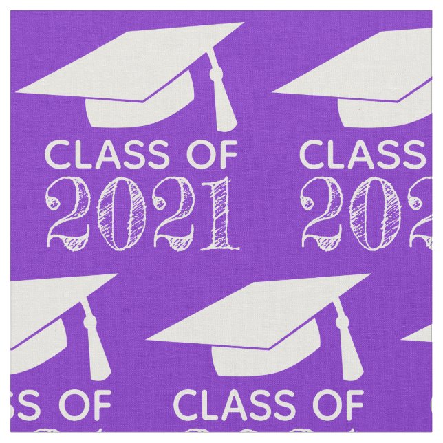 Tecido Classe de 2021 Boné de formatura Roxo ou Outra Cor (Detalhe)