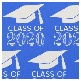 Tecido Classe de Boné de formatura 2020 azul ou Escolher 