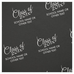 Tecido Classe de Graduação Preta do Ano e Texto Persona