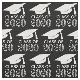 Tecido Classe de preto Boné de formatura 2020