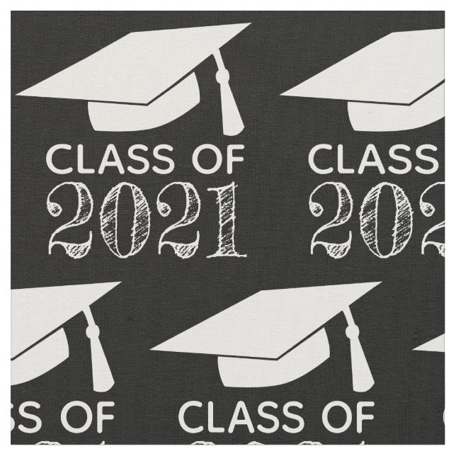Tecido Classe de preto Boné de formatura 2021 (Detalhe)