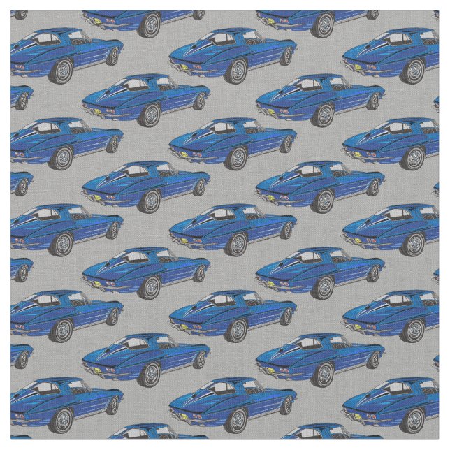 Tecido Classic Blue Corvette Design (Detalhe)