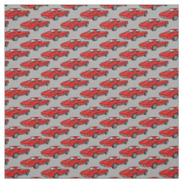 Tecido Classic Red Corvette Design