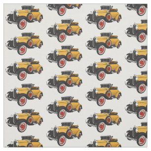 Tecido Classic yellow car 1931