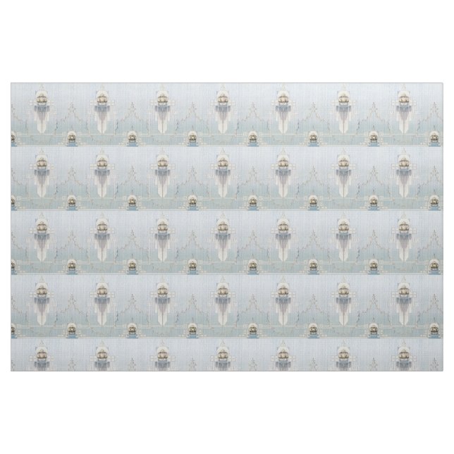 Tecido Clássica Arte Nouveau - Flor Geométrico (Fat Quarter)