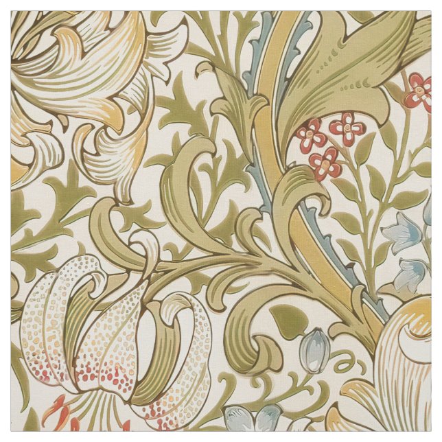 Tecido Clássico Lírio Dourado William Morris (Modelo)