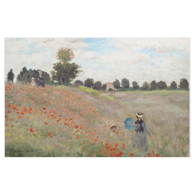 Tecido Claude Monet - Campo de Papoulas (Jarda)