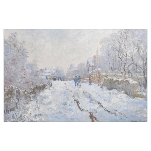 Tecido Claude Monet - Cena de Neve na Argentina (Jarda)