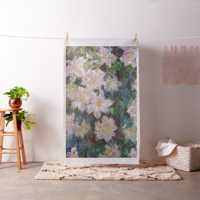 Tecido Claude Monet - Clematites Brancas (In Situ)