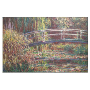 Tecido Claude Monet - Lagoa de Água Lily, Harmonia Rosa