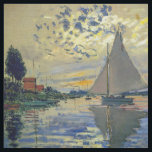 Tecido Claude Monet - Navio de vela no Le Petit-Gennevill<br><div class="desc">Navio de vela em Le Petit-Gennevilliers / Voilier au Petit-Gennevilliers - Claude Monet,  1874</div>