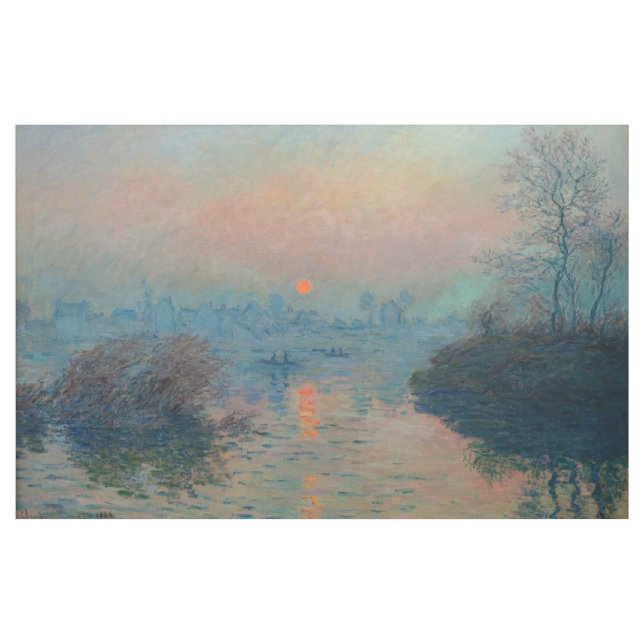 Tecido Claude Monet - Sunset sobre o Sena em Lavacourt (Jarda)