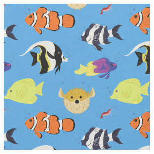 Tecido Clownfish e amigos