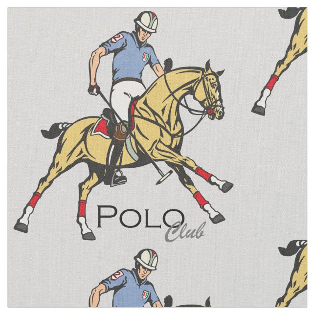 Tecido clube desportivo de polo equestre (Detalhe)
