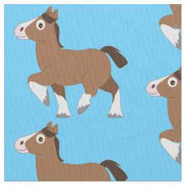 Tecido Clydesdale nos desenhos animados