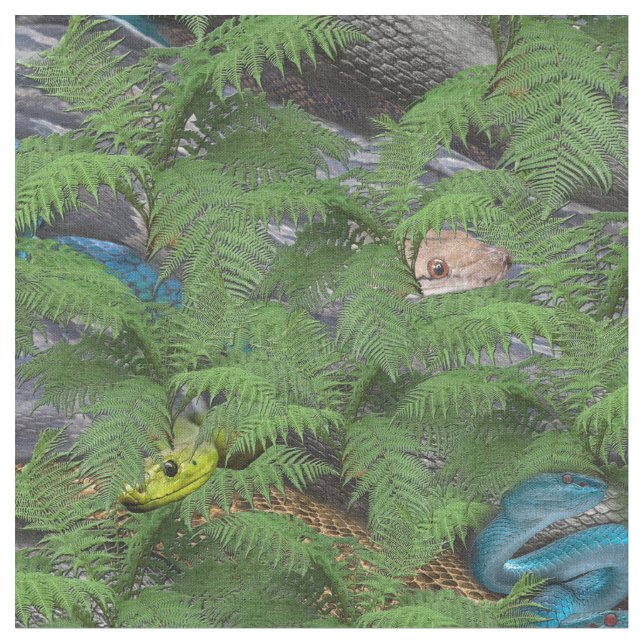 Tecido Cobras sorrateiras (Detalhe)