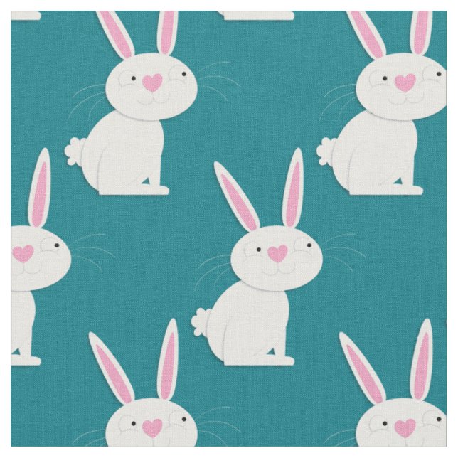Tecido Coelho Bunny Fofo Desenho Infantil (Detalhe)