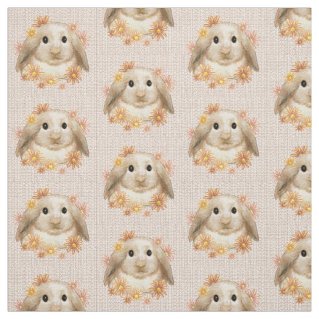 Tecido Coelho Rei Bunny (Amostra)