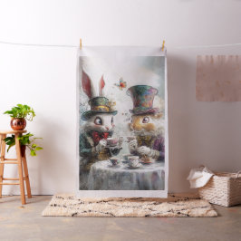 Tecido Coelhos Whimsical em Alice Wonderland