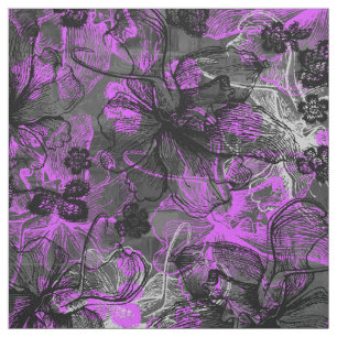 Tecido Colagem das Orquídeas Havaianas Wahine Lace