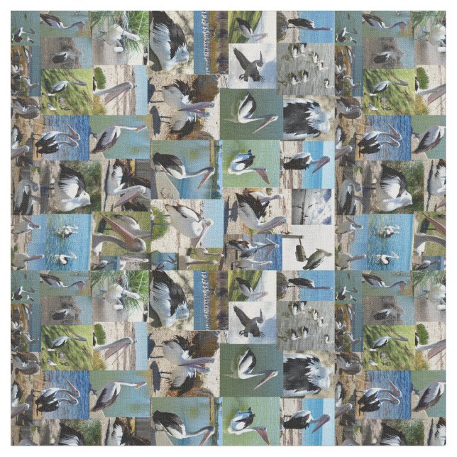 Tecido Colagem de Fotos Pelicana, (Detalhe)