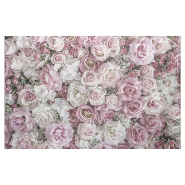 Tecido - Colagem de Rosas Vitorianos (Jarda)