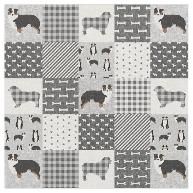 Tecido Colcha de retalhos australiana tricolorada (Detalhe)