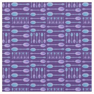 Tecido Colheres artísticas originais! (Roxo)