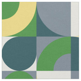 Tecido Colorful Modern Bauhaus Abstract Geometric Pattern