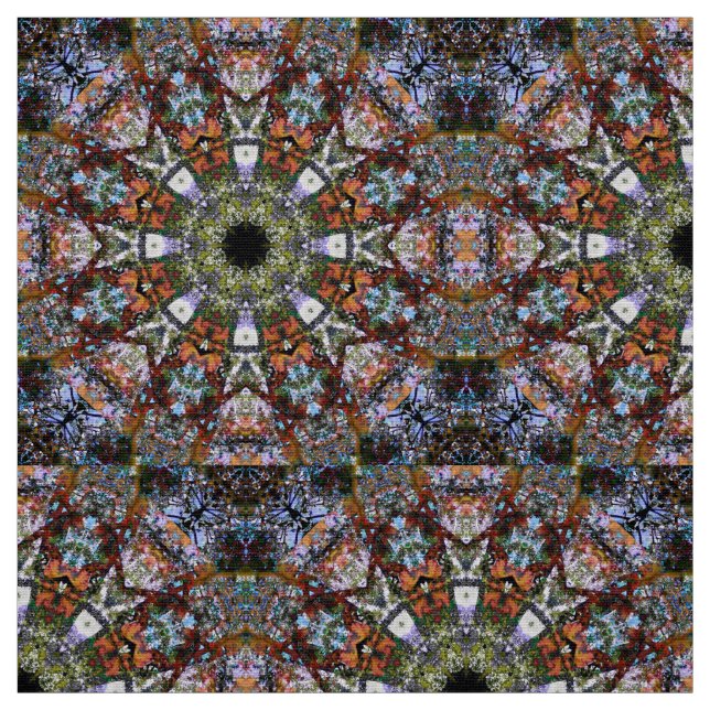 Tecido Colorido Boho Caleidoscope Mandala Moderno Hippie (Modelo)