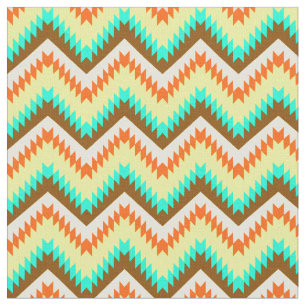 Tecido Colorido Chevrons Zig Zag