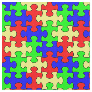 Tecido colorido do quebra-cabeça