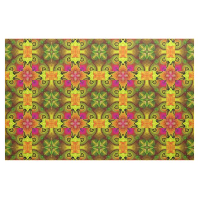 Tecido com design Buquê Primavera (Jarda)
