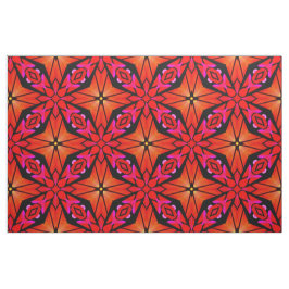 Tecido com design vermelho de Starburst