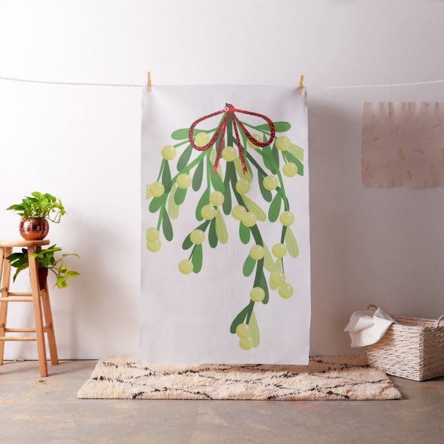 tecido com erro de xmas vermelho (In Situ)