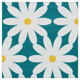 tecido com estilo daisy retro vintage de 60s