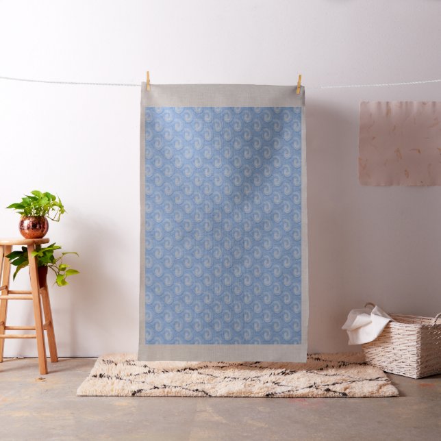 Tecido com nuvens azuis (In Situ)