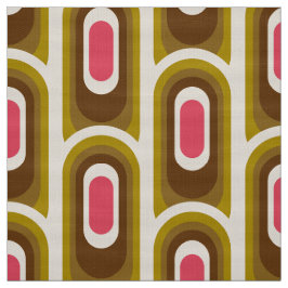 Tecido com padrão retroativo 60s 70s