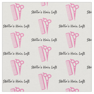 Tecido Comb de Tesoura Rosa Personalizada