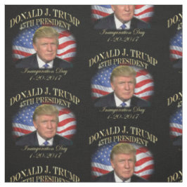 Tecido Comemoração da posse do Presidente Donald Trump
