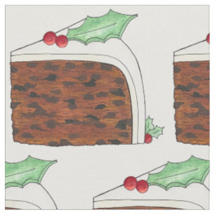 Tecido Comida de Férias Festivas Festas de Natal Britânic